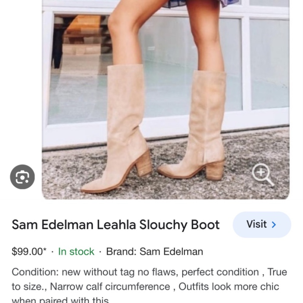 Sam Edelman Leahla suede boot size 7.5